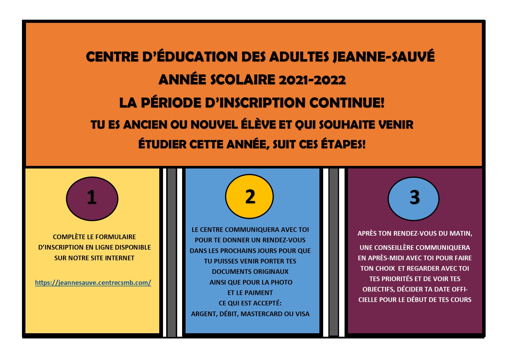 INSCRIPTIONS 1-2-3 CLIQUEZ